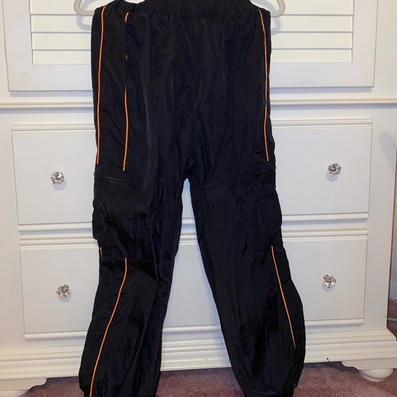 One shoulder top with matching cargo pants set (Size M. Never worn)